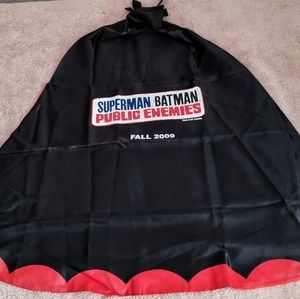 Superman Batman Public Enemies  DC Comics 2009 Reversible Cape Comic Con OneSize